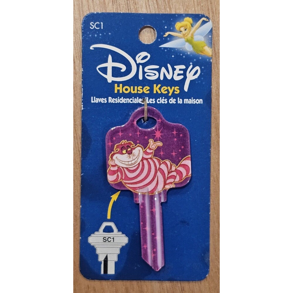 DISNEY HOUSE KEYS Cheshire Cat Wonderland SC1 Residential Key Blank Uncut NEW